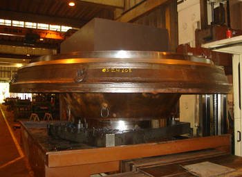 usinagem tampa superior turnina